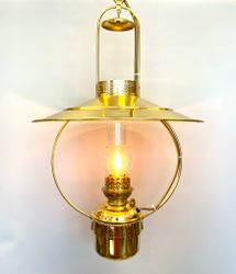 Cabinlamp elektrisk fotogenlampa mässing