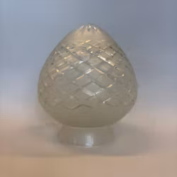 60 mm krage - Droppkupa slipad frostad 10 cm