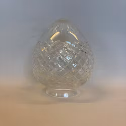 60 mm krage - Droppkupa slipad glasklar 10 cm