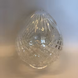 60 mm krage - Droppkupa slipad glasklar 10 cm