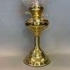Brittisk mässingsfotogenlampa med Duplexbrännare