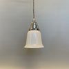 Klockskärmslampa opalvit liten 12 cm
