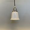 Klockskärmslampa opalvit liten 12 cm