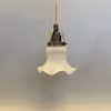 lampa frostad liten tygsladd fonsterlampa