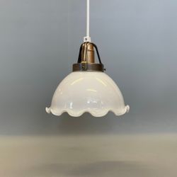 Volanglampa opalvit 16 cm