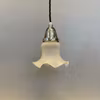 lampa frostad liten tygsladd fonsterlampa