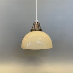 Skålformad lampa vaniljgul 17 cm