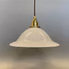 lampa med glasskarm tygsladd