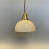 Skålformad lampa vaniljgul 17 cm