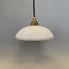 Skållampa opal med guldkant 20 cm