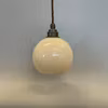 Halvklotslampa vaniljgul 14 cm