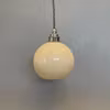 Halvklotslampa vaniljgul 14 cm