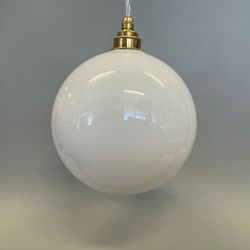 Halvklotslampa opal 20 cm