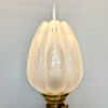 Vacker fotogenlampa på svart träfot 14'''