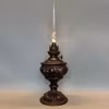 Mörkt kopparfärgad urnfotogenlampa 10'''