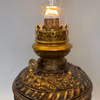 Mörkt bronsfärgad urnfotogenlampa 14'''