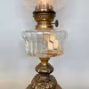 Snygg fotogenlampa med klotkupa 14'''