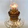 Snygg fotogenlampa med klotkupa 14'''