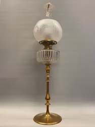 Magisk piedestalfotogenlampa med unik kupa 20'''
