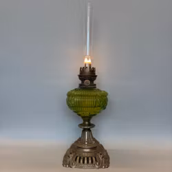 Bordsfotogenlampa i pistagegrönt 14'''