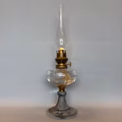 Bordsfotogenlampa på enklare zinkfot 10'''