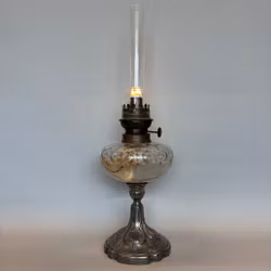 Fransk enkel bordsfotogenlampa 14'''