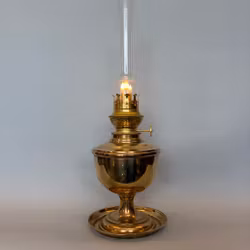 Bordsfotogenlampa i mässing 10'''