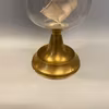 Mässingsfotogenlampa med opalvit kupa 14'''