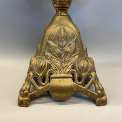 Rejäl fotogenlampa med äldre kupa 14'''