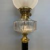 Svart piedestalfotogenlampa med kupa 20''