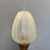 Svart piedestalfotogenlampa med kupa 20''