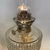 Magnifik nicklad fotogenlampa 14'''