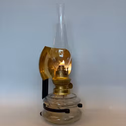 Väggfotogenlampa med kupformad reflektor 10'''