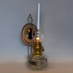 Väggfotogenlampa med spegelreflektor 10'''