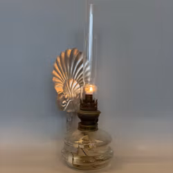 Väggfotogenlampa 8''' med snäckreflektor