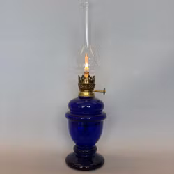 Mörkblå ståtlig oljelampa 3'''