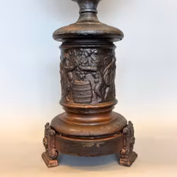 Ombyggd äldre Wild & Wessel moderatörlampa 14''' (1865-1875)