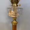 Piedestalfotogenlampa på träfot 14'''