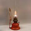 Liten patinerad fotogenlampa i plåt 6'''