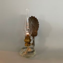 Väggfotogenlampa med snäckreflektor 8'''