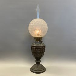Urnformad tennfotogenlampa med kupa 14'''