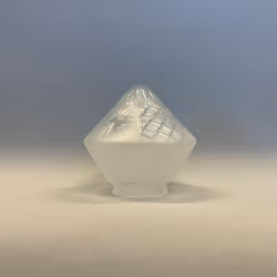 80 mm krage - Pendelkupa konad frostad slipad 15 cm