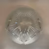 179 mm (180) - Ampelglas frostat med slipat mönster (äldre)