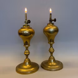 Antika Gardonlampor 26 cm i mässing