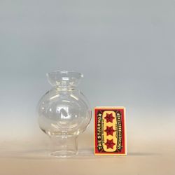34 mm - lampglas till fotogenlampa 5-6''' klot med krage