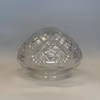 124 mm (125) - Ampelglas glasklart slipat mönster (äldre)