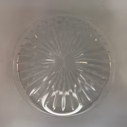 252 mm - Glasskärm med slipad stjärna (äldre)