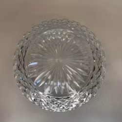 176 mm (180) - Ampelglas glasklart slipat mönster (äldre)