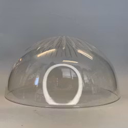 252 mm - Glasskärm med slipad stjärna (äldre)