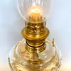 Bordsfotogenlampa på fot med slipat oljehus 10'''